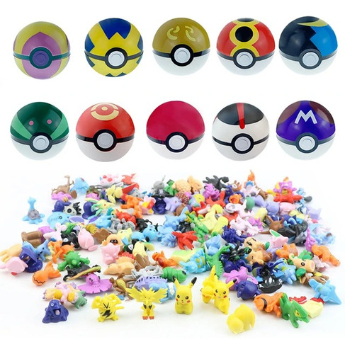 35 Pokebolas + Pokemon Premium Pikachu Souvenir Sorpresa