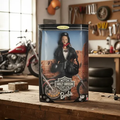 Barbie Collector Harley Davidson 1998 Motoqueira Rara | Frete grátis