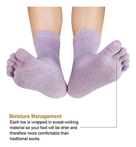 Calcetines De Algodón Para Mujer, Calcetines De Cinco Dedos