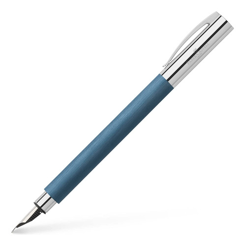 Faber-castell Ambition - Pluma Estilográfica Resina Azul Fin