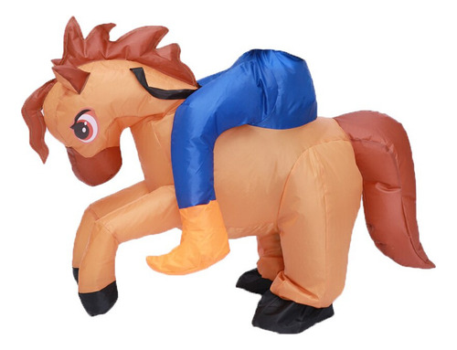 Disfraz Inflable De Caballero Montando A Caballo Para Niños