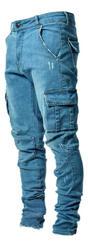 Novos Bolsos Laterais Jeans Skinny Masculinos 2022