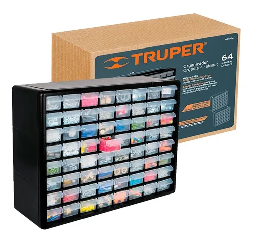 Organizador truper 64 gavetas precio hotsell
