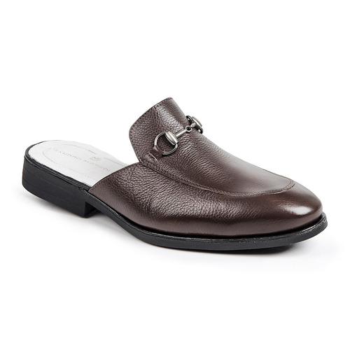 Sapato Masculino Sandro Moscoloni Mule Alligator Marrom