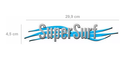 Emblema Adesivo Super Surf Saveiro Parati Gol 2003 A 2008