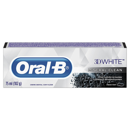 Imagen 1 de 1 de Pasta dental Oral-B 3D White Mineral Clean en crema 75 ml