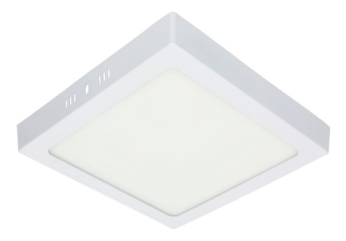 Plafon Led Cuadrado Blanco De 18 Watts Luz Fria Haz & Light