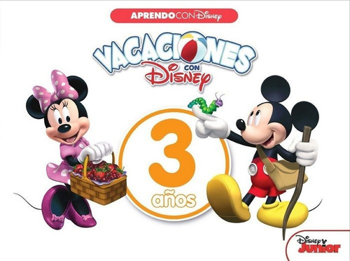 Vacaciones Con Disney. 3 Aãâ±os (aprendo Con Disney), De Disney. Editorial Cliper Plus, Tapa Blanda En Español