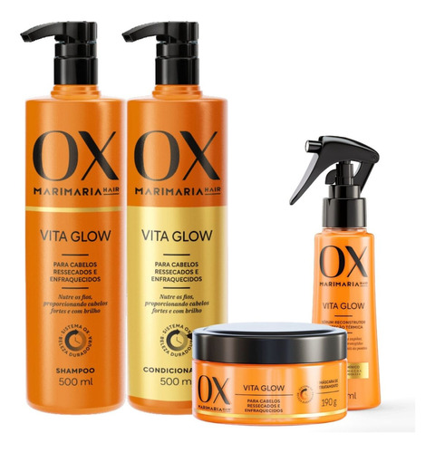  Kit Ox Mari Maria Hair Vita Glow C/4
