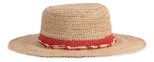 Pistil Sombrero Paja Gia Estándar Mujer, Amapola, Talla