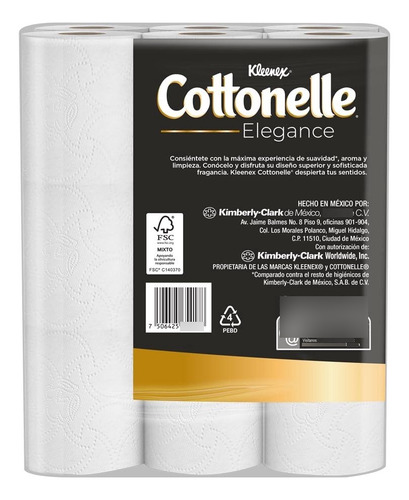 Kleenex Cottonelle Elegance Xl Papel Higiénico Extra Largo
