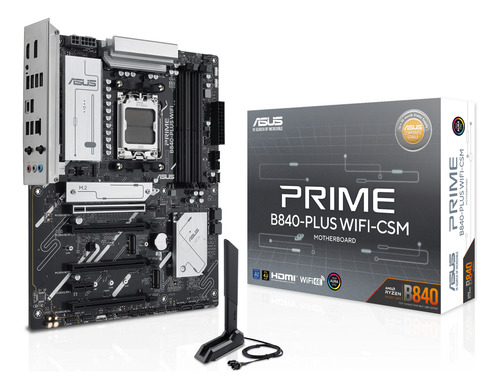 Tarjeta Madre Asus Prime B840-plus Wifi-csm Am5 Ddr5 Pcie 4.