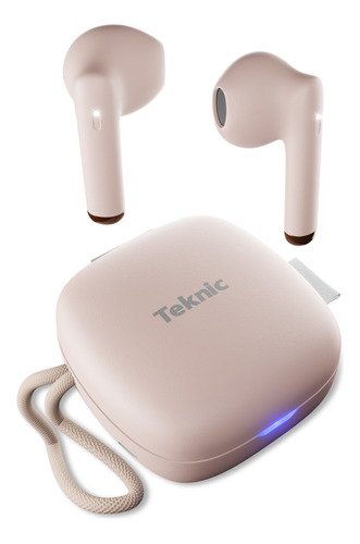 Auriculares Bluetooth Inalambricos Para iPhone Galaxy Teknic TK814 Color Rosa