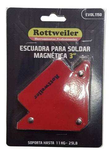 Escuadra Magnetica Para Soldar 3 Pulgadas Rottweiler