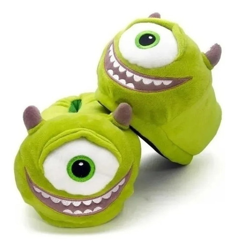 Imagem 1 de 3 de Pantufa 3d Disney Monstros Sa Mike Wazowski P33/34/35