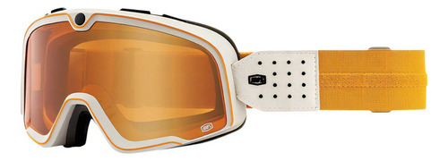 Goggles Motocross 100% Barstow Oceanside Mica Naranja Color del armazón Blanco