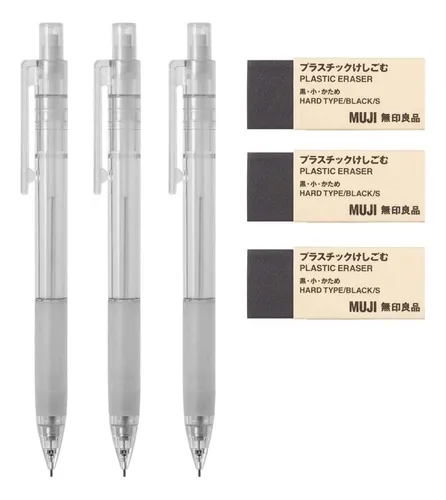 Portaminas De Policarbonato Muji W - Empuñadura De Goma, 3 P