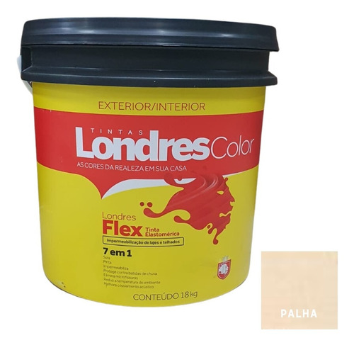 Borracha Liquida Londres Flex 18kg Impermeabiliza E Protege Cor Palha