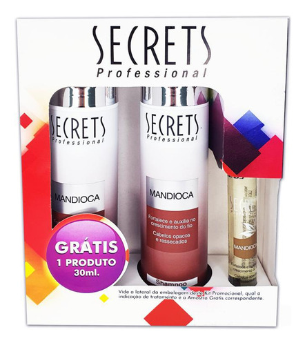  Kit Secrets Mandioca - Shampoo E Condicionador