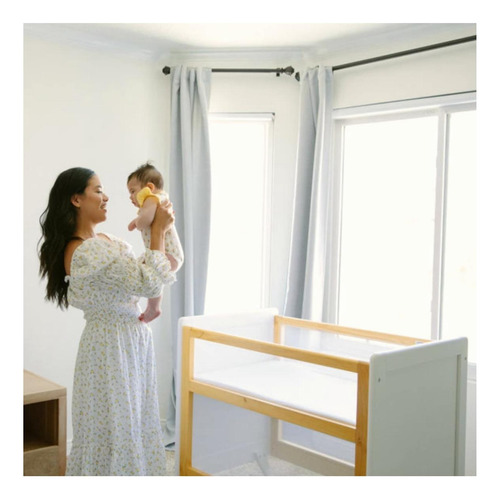 Breathablebaby Mini Cuna 2 En 1 De Malla Transpirable Con