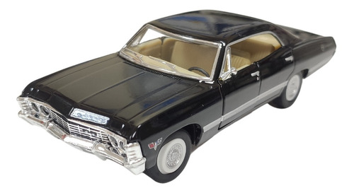 Carro Miniatura Chevrolet Impala 1967 Coleção 1/43 Cor Azul