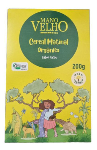 Kit 3x: Cereal Matinal Cacau Orgânico Mano Velho 200g