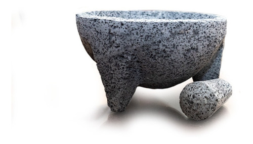 Kit Mexicano Molcajetes(piedra & Barro) Tortillero De Palma