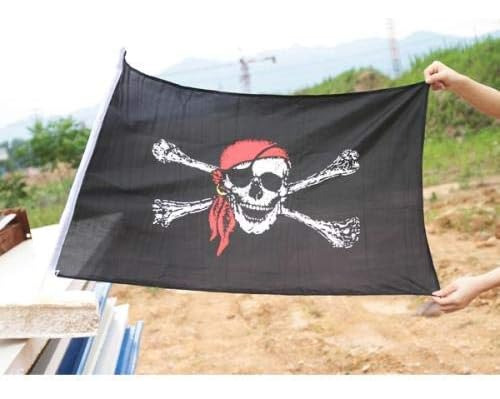 Bandera Pirata Dyung Tec, 2 Piezas 2 X 3 Bandera De Calavera