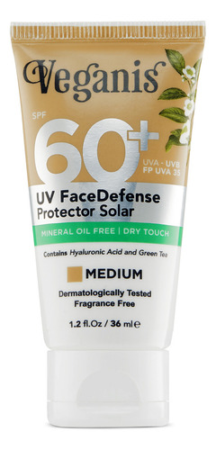 VEGANIS Protector Solar Facial Veganis Fps60 Tono Medio