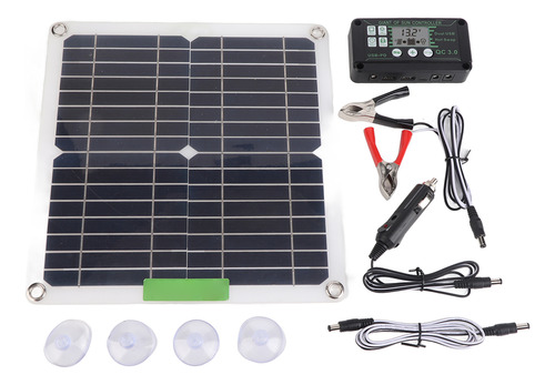 Kit Portátil De Panel Solar De 200w 12v Controlador Monocris