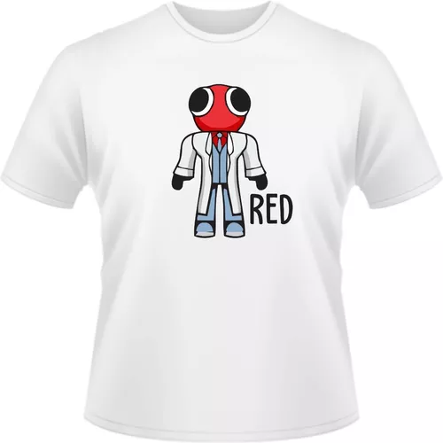 Camiseta Rainbow Friends Red Vermelho Personalizada