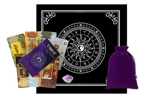 Tarot Rider Principiantes 10x6cm Significados + Bolsa+tapete