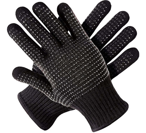 Guantes Teenitor, Resistentes Al Calor, Con Silicona, Negros