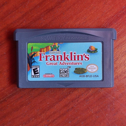 Franklin's Great Adventures Gba Original Game Boy Advance