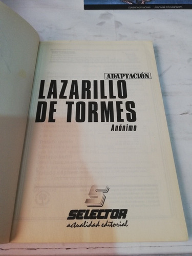 Lazarillo De Tormes Clásicos Juveniles Adaptación Selector (Usado)
