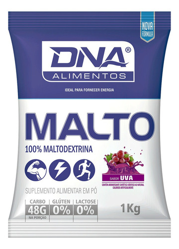 Malto Dextrina 1kg - Dna Sabor Uva