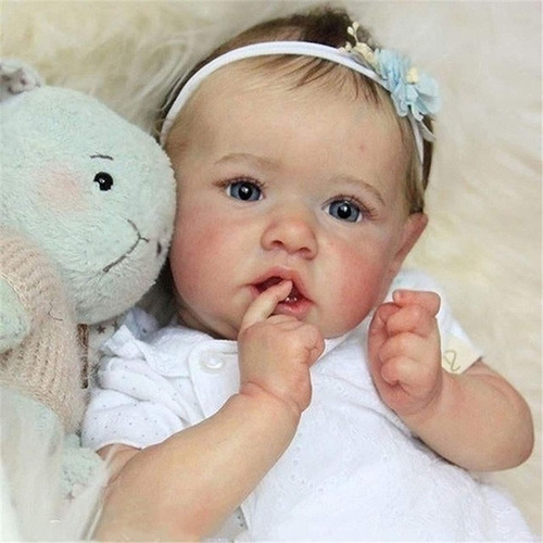 Realista Saskia Reborn Bebé Muñecas Grey Ojos Niñas Completo