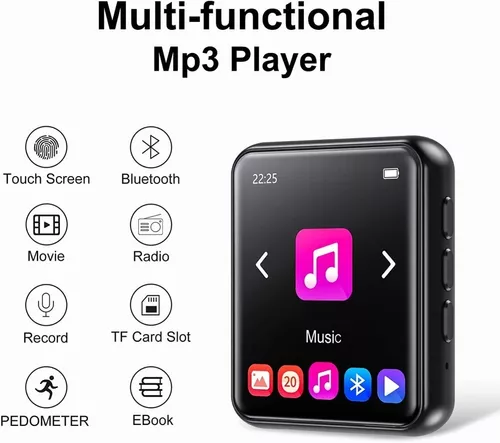 Reproductor Música Mp3 Mp4 Bluetooth Hifi Con Pantalla Táctil Eo
