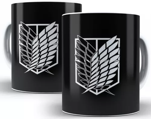 Caneca De Porcelana 325ml Shingeki No Kyojin Ataque Ao Titã