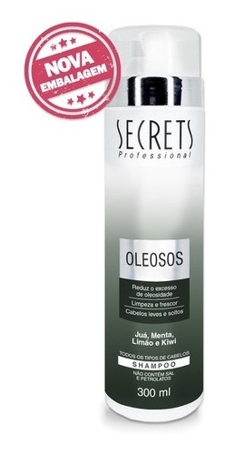 Shampoo 300ml Cabelos Oleosos - Secrets Professional