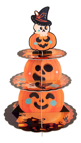 Soporte Para Cupcakes De Halloween De 3 Niveles, Soporte Par