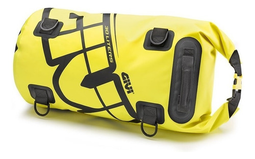 Bolsa trasera impermeable Givi Ea114 de 30 litros para viajes en moto, color amarillo