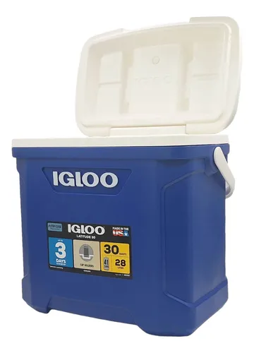 Cooler Nevera Hielera Latitude Azul 28 Litros Igloo