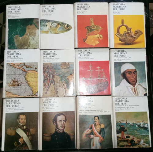  Historia Marítima Del Perú 12 Tomos - Colección Completa