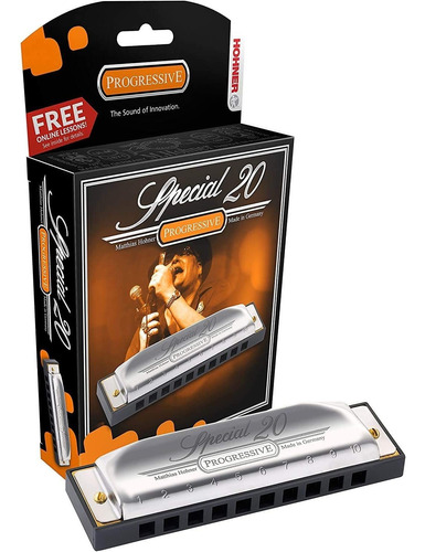 Hohner Diatonic Harmonica 560pbxc, Special 20, 10 Holes