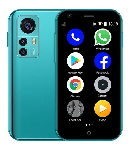 Teléfono Inteligente Android Barato D18 2.5 Pulgadas Azul Ram 1gb Y Rom 8gb