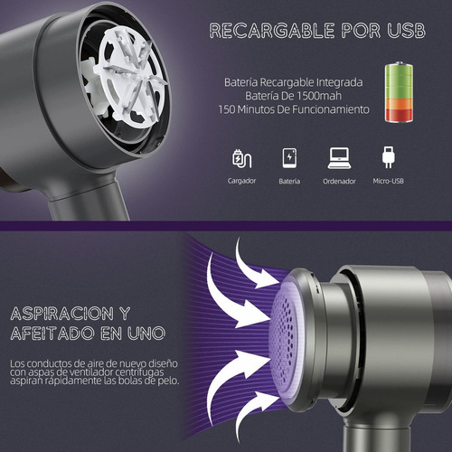 Quita Pelusa Para Ropa Recargable, Removedor De Pelusa