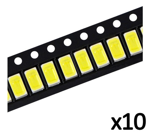 Led Smd 5730/5630 Luz Blanca Cálida 0.5w 3v Repuesto Tv