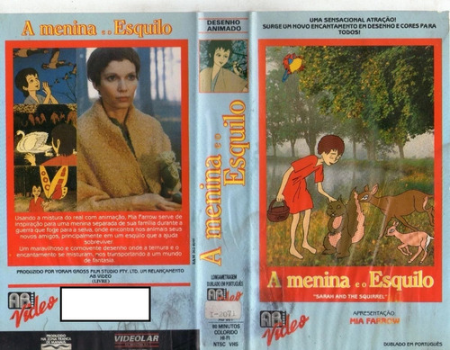 A Menina E O Esquilo - Mia Farrow - Yoram Gross - Dublado (Usado)