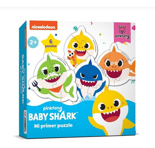 Imagen 1 de 1 de Rompecabezas Puzzles Baby Shark 3 Y 4 Piezas Bbs151 Edu Full